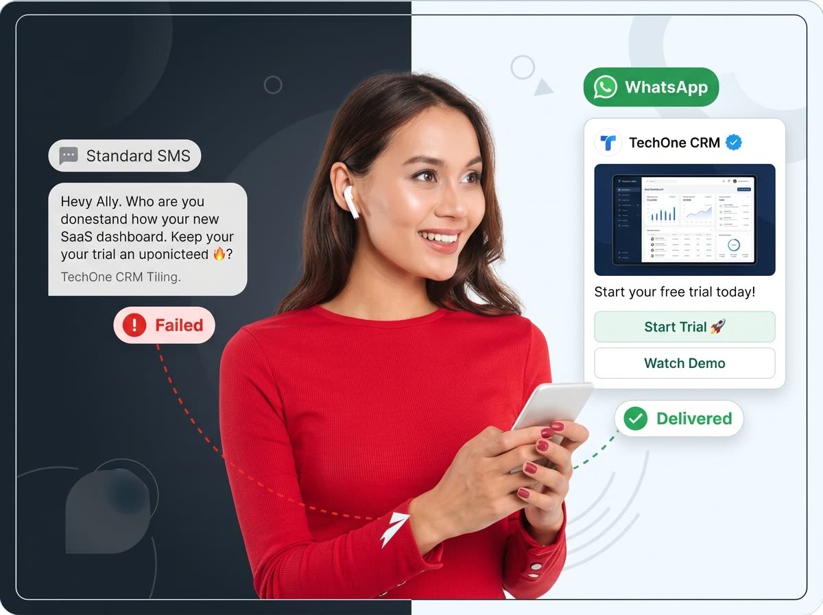 Approved WhatsApp rich template message used for broadcast campaigns
