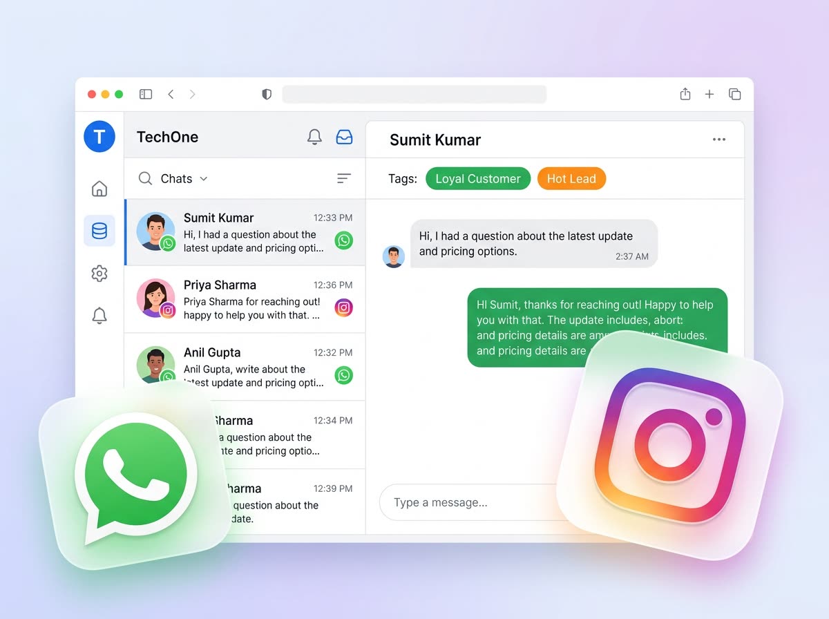 Shared WhatsApp inbox checklist view for reliable sales replies